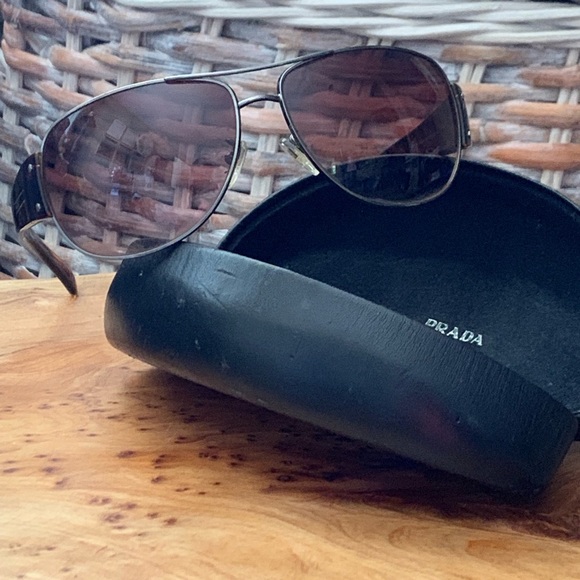 Prada Oversized Aviator Sunglasses - Picture 1 of 8